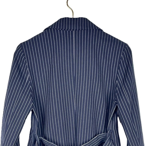 CHOOSY SUIT YOURSELF DOUBLE BREASTED TIE WAIST NOTCH COLLAR JACKET MINI DRESS - Picture 11 of 15